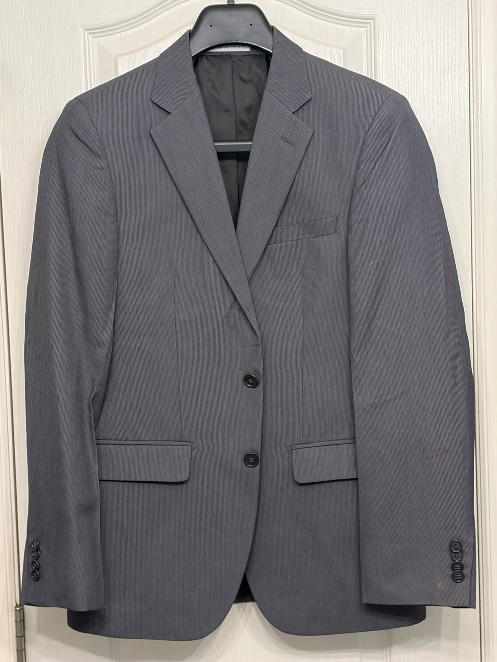Arturo Calle Classic Men's Gray Two-Button Blazer